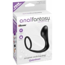 Anal Fantasy Collection Ass-gasm Cockring Plug Black