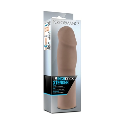 Performance 1.5 inch Cock XTender Brown