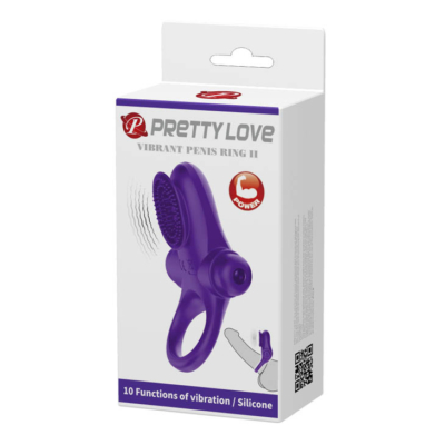 Pretty Love Vibrant Penis Ring 2 Purple