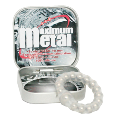 Maximum Metal Transparant Ring With Beads