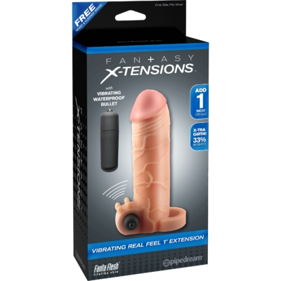 Fantasy X-tensions Vibrating Real Feel 1 inch Extension