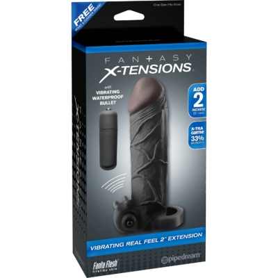 Fantasy X-tensions Vibrating Real Feel 2 inch Extension